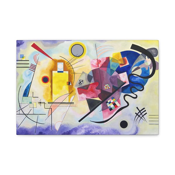1851391869221016630_2048.jpeg Yellow Red Blue (Jaune Rouge Bleu) - Wassily Kandinsky (1925) - Art Deco Canvas Print