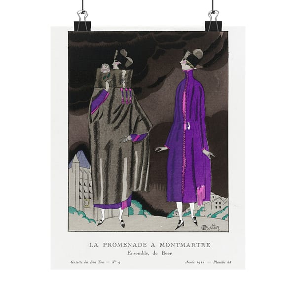 14512749295059206373_2048.jpeg La Promenade a Montmartre - Ensemble, de Beer - Charles Martin (1920) - Art Deco Poster Print