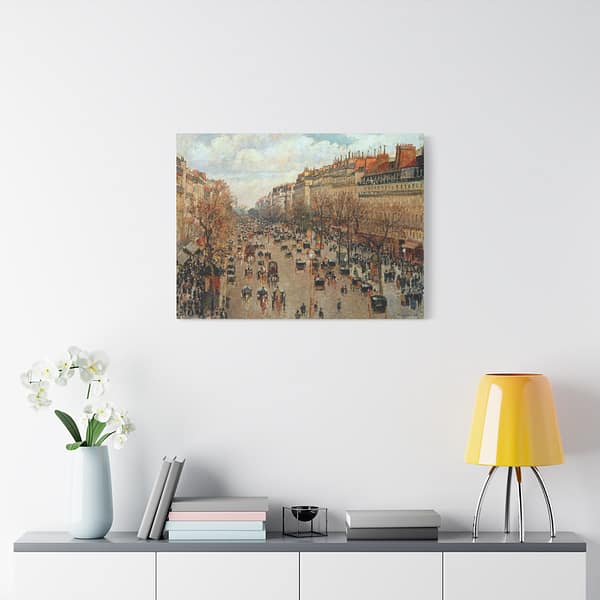 8010981430079840890_2048.jpeg The Boulevard Montmartre, Afternoon - Camille Pissarro (1897) - Impressionist Canvas Print
