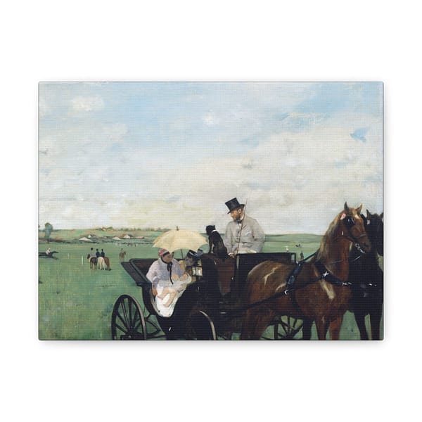 7558202249441100823_2048.jpeg At the Races in the Countryside - Edgar Degas (1869) - Impressionist Canvas Print