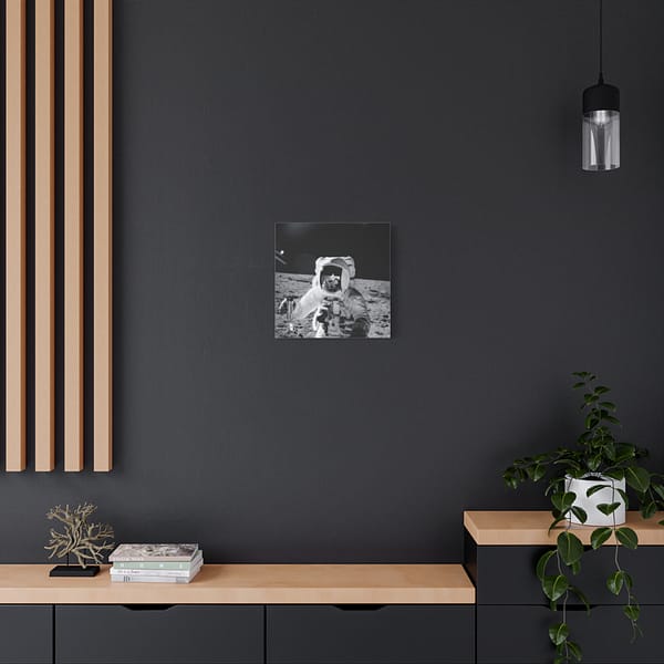 2819989560824520198_2048.jpeg Astronaut Alan Bean on the Moon - Apollo 12 Mission - NASA (1969) - Space Age Canvas Print