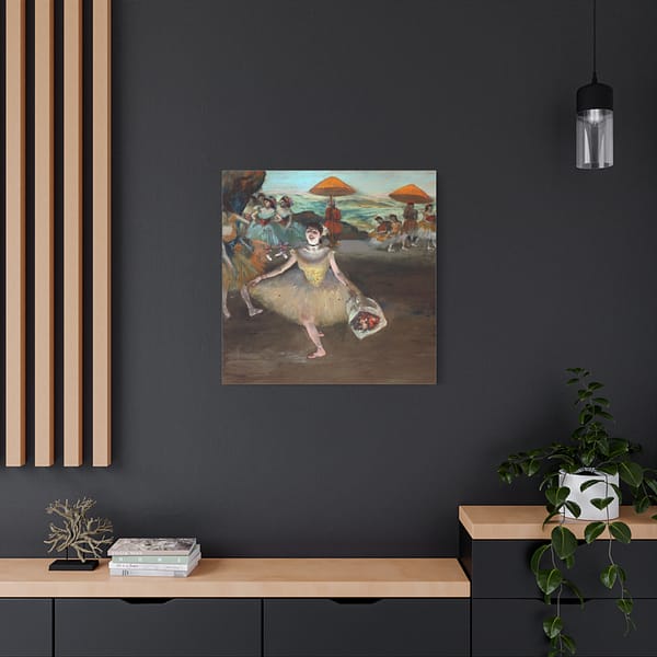 16935932314530225048_2048.jpeg Dancer with Bouquet, Bowing on Stage - Edgar Degas (1878) - Impressionist Canvas Print