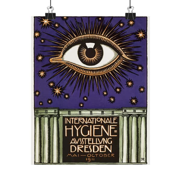 11490959707305895607_2048.jpeg International Hygiene Exhibition Dresden - Franz Stuck (1911) - Art Deco Poster Print