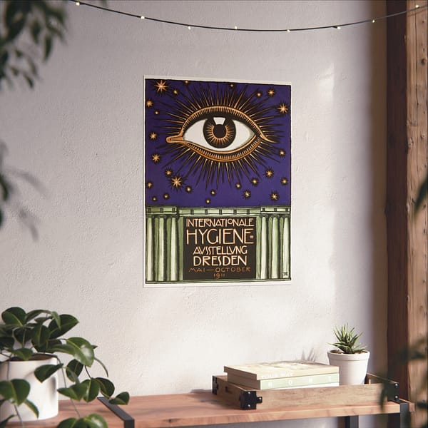 18184173465991540919_2048.jpeg International Hygiene Exhibition Dresden - Franz Stuck (1911) - Art Deco Poster Print