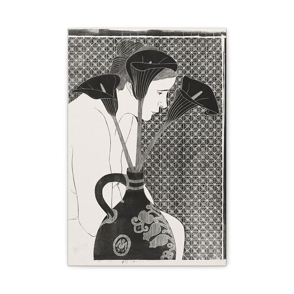16330417259334845435_2048.jpeg Black Calla Lilies - Samuel Jessurun de Mesquita (1912) - Art Deco Canvas Print