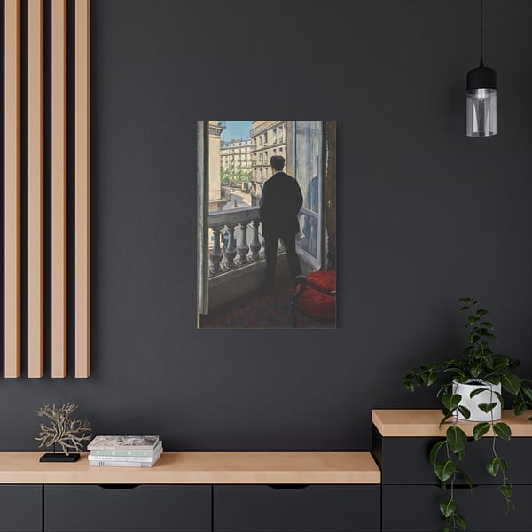 12564425258273487285_2048.jpeg Young Man at His Window - Gustave Caillebotte (1876) - Impressionist Canvas Print