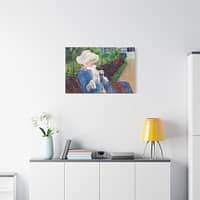 9754669497369110991_2048.jpeg Lydia Crocheting in the Garden at Marly - Mary Cassatt (1880) - Impressionist Canvas Print