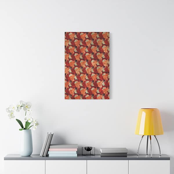 17885006887280033838_2048.jpeg Purple, Red, Orange and Cream Geometric Design (c. 1923) - Art Deco Canvas Print