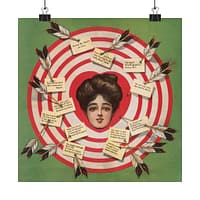 17904734922028292713_2048.jpeg The Target - Artist Unknown (1907) - Vintage Art Poster Print