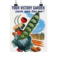 600278760707573462_2048.jpeg Your Victory Garden Counts More Than Ever! - Hubert Morley (1945) - Patriotic WWII Poster Print