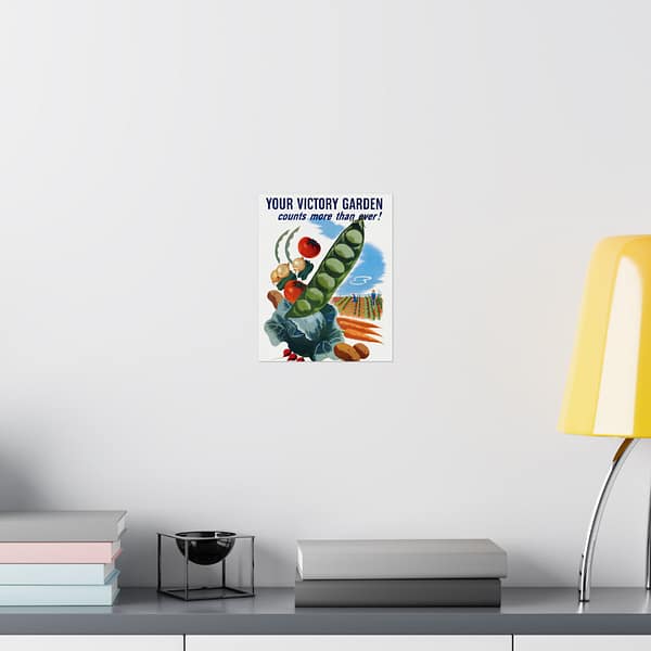 14505961489116221614_2048.jpeg Your Victory Garden Counts More Than Ever! - Hubert Morley (1945) - Patriotic WWII Poster Print