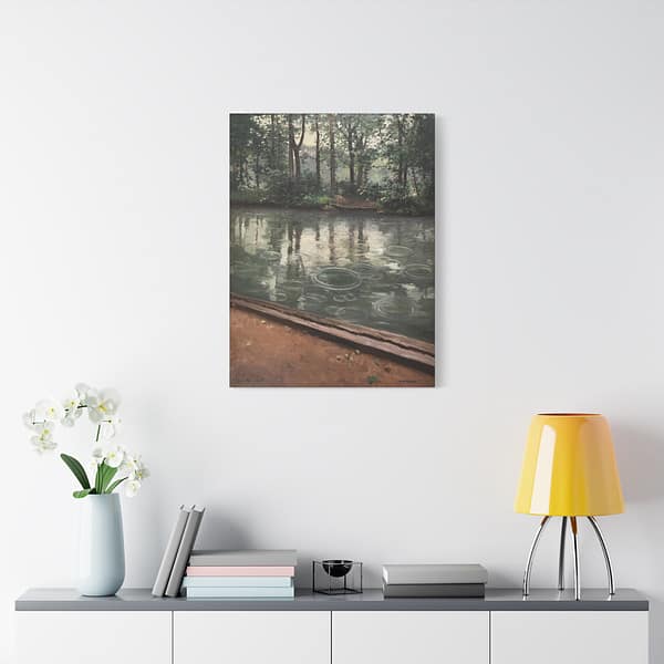 14324211010908121460_2048.jpeg The Yerres, Effect of Rain - Gustave Caillebotte (1875) - Impressionist Canvas Print