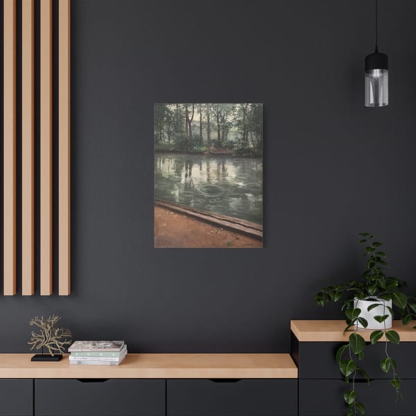16022572036180984436_2048.jpeg The Yerres, Effect of Rain - Gustave Caillebotte (1875) - Impressionist Canvas Print