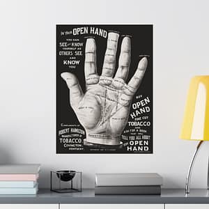 8814557065059453958_2048-2.jpeg In Your Open Hand - Palm Reading Ad - R. J. Killick (1887) - Vintage Art Poster Print