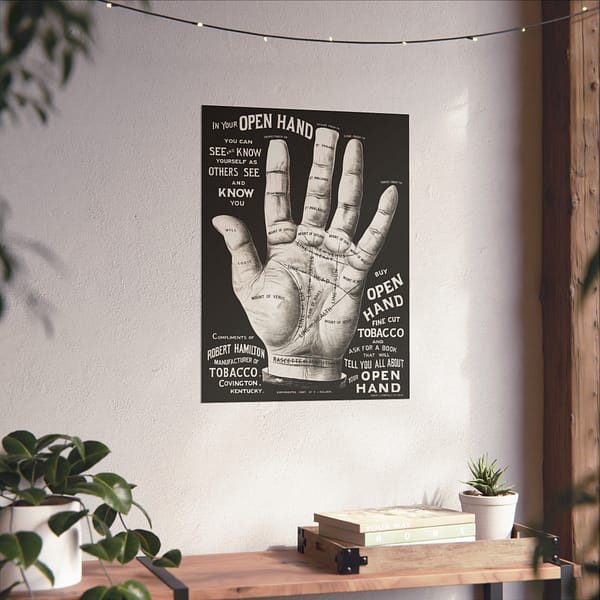 7326773383559107117_2048-2.jpeg In Your Open Hand - Palm Reading Ad - R. J. Killick (1887) - Vintage Art Poster Print