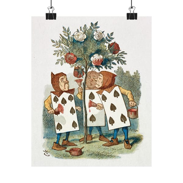 7726955062776693308_2048-1.jpeg The Nursery "Alice" from Alice's Adventures in Wonderland - John Tenniel (1890) - Vintage Art Poster Print