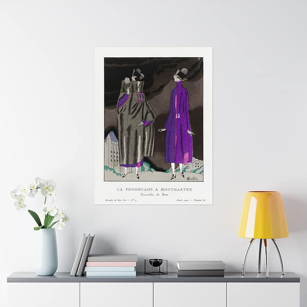 4604552571206187936_2048.jpeg La Promenade a Montmartre - Ensemble, de Beer - Charles Martin (1920) - Art Deco Poster Print