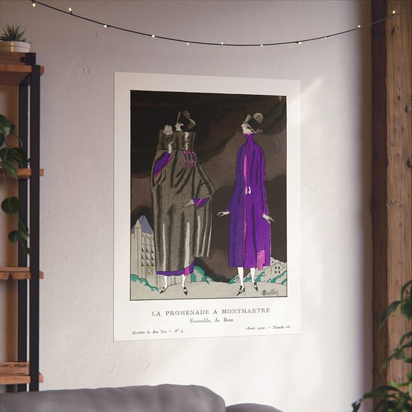 9184827939546113653_2048.jpeg La Promenade a Montmartre - Ensemble, de Beer - Charles Martin (1920) - Art Deco Poster Print