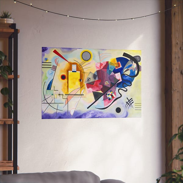 15862476922909361620_2048.jpeg Yellow Red Blue (Jaune Rouge Bleu) - Wassily Kandinsky (1925) - Art Deco Poster Print