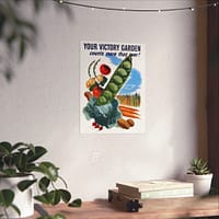 13850250861634960145_2048.jpeg Your Victory Garden Counts More Than Ever! - Hubert Morley (1945) - Patriotic WWII Poster Print