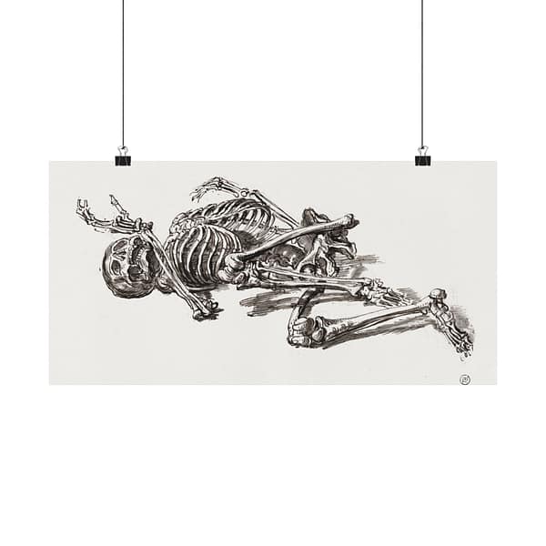 1565028534239233186_2048.jpeg A Human Skeleton - James Ward (c. 1800) - Vintage Art Poster Print