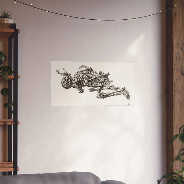 16183978767929681910_2048.jpeg A Human Skeleton - James Ward (c. 1800) - Vintage Art Poster Print