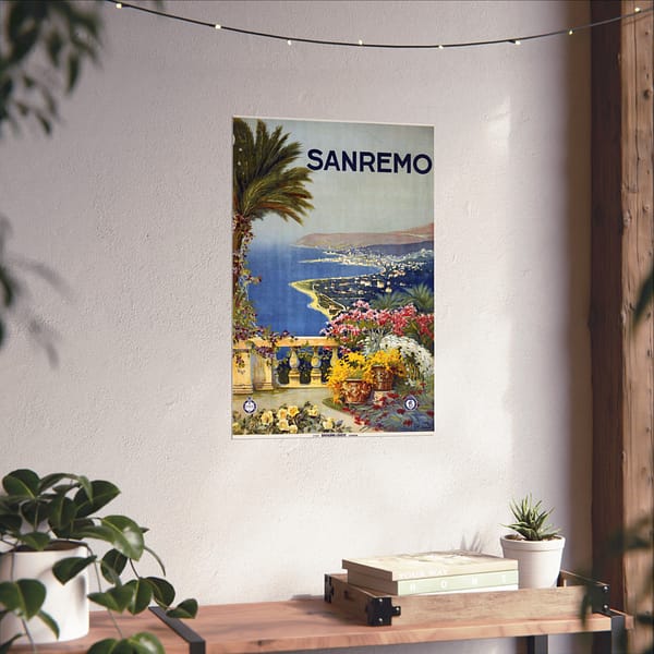 8810078658556080861_2048.jpeg Sanremo, Italy – ENIT Italian National Tourist Board (c. 1920) – Vintage Travel Poster Print