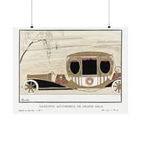 15893480483998112120_2048-1.jpeg Grand Gala Automobile Coach (Carosse Automobile de Grand Gala) - Charles Martin (1914) - Art Deco Poster Print