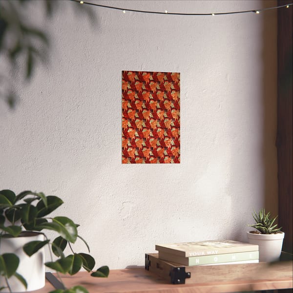 11981448547658171696_2048.jpeg Purple, Red, Orange and Cream Geometric Design (c. 1923) - Art Deco Poster Print
