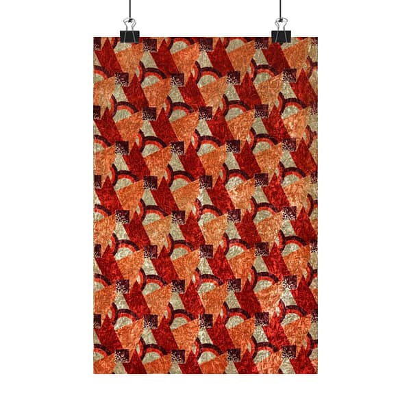 5825143318688068416_2048.jpeg Purple, Red, Orange and Cream Geometric Design (c. 1923) - Art Deco Poster Print