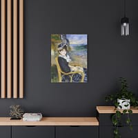 10704569492943402935_2048.jpeg By the Seashore - Pierre-Auguste Renoir (1883) - Impressionist Canvas Print
