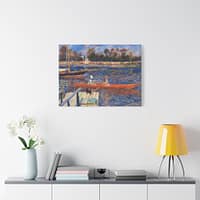 18115413701909859129_2048-1.jpeg The Seine at Argenteuil - Pierre-Auguste Renoir (1874) - Impressionist Canvas Print