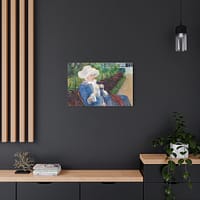 18202386272683709239_2048.jpeg Lydia Crocheting in the Garden at Marly - Mary Cassatt (1880) - Impressionist Canvas Print