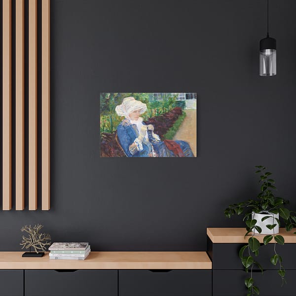 18202386272683709239_2048.jpeg Lydia Crocheting in the Garden at Marly - Mary Cassatt (1880) - Impressionist Canvas Print