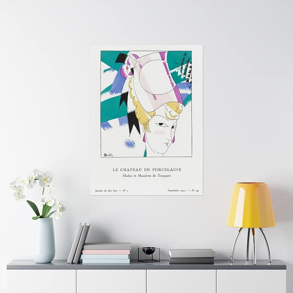 593131993065741307_2048.jpeg The Porcelain Hat - Modes et Manières de Torquate - Charles Martin (1920) - Art Deco Poster Print