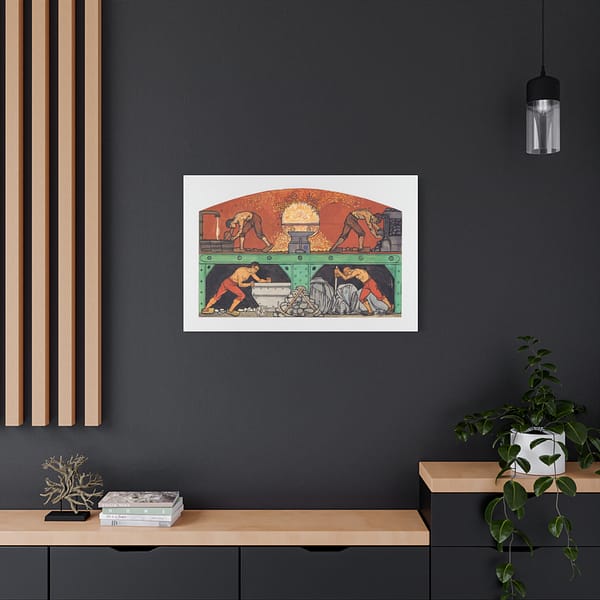 12411147178922386971_2048.jpeg The Industry - Richard Roland Holst (c. 1900-01) - Art Nouveau Canvas Print