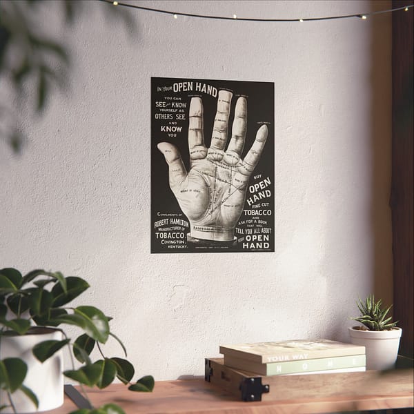 7224135558007512887_2048-2.jpeg In Your Open Hand - Palm Reading Ad - R. J. Killick (1887) - Vintage Art Poster Print