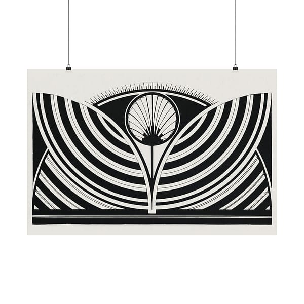 9457417378750014088_2048.jpeg Stylized Floral Pattern (Gestileerd bloemmotief) - Jessurun de Mesquita (c.1905) - Art Deco Poster Print