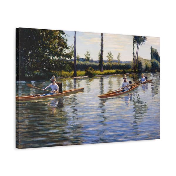 10859785221813851637_2048.jpeg Boating on the Yerres - Gustave Caillebotte (1877) - Impressionist Canvas Print