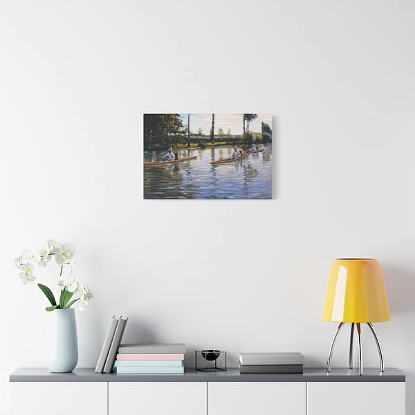 1097984458384325347_2048.jpeg Boating on the Yerres - Gustave Caillebotte (1877) - Impressionist Canvas Print