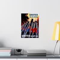 6627109178355747814_2048.jpeg United We Are Strong - United We Will Win - Henry Koerner (1943) - Patriotic WWII Poster Print