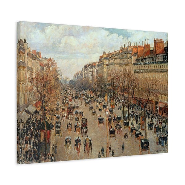 13625736762014653394_2048.jpeg The Boulevard Montmartre, Afternoon - Camille Pissarro (1897) - Impressionist Canvas Print