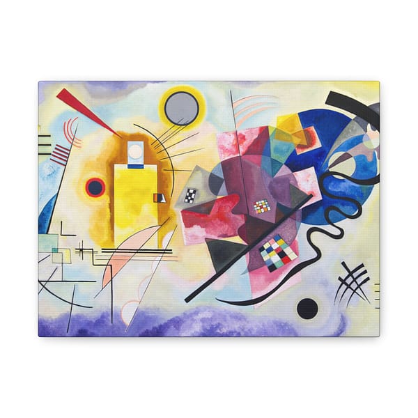 9912397820957015687_2048.jpeg Yellow Red Blue (Jaune Rouge Bleu) - Wassily Kandinsky (1925) - Art Deco Canvas Print