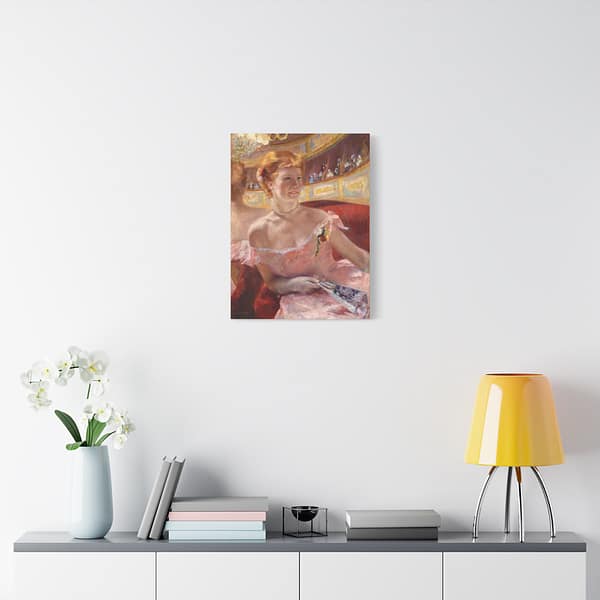 15854158360457031883_2048.jpeg Woman with a Pearl Necklace in a Loge - Mary Cassatt (1879) - Impressionist Canvas Print