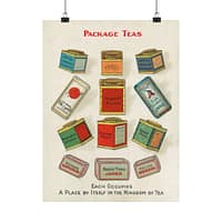 6204001175243648919_2048.jpeg Package Teas - Each occupies a place by itself in the kingdom of tea - Chase & Sanborn (c. 1870–1900) - Vintage Art Poster Print