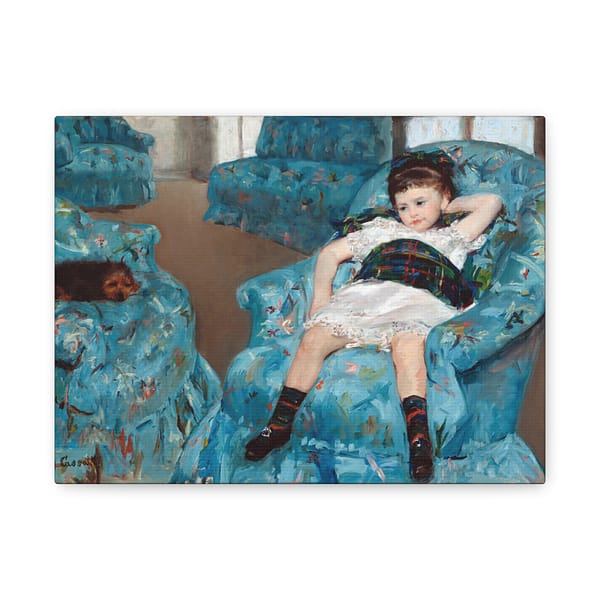 1432419349376515477_2048.jpeg Little Girl in a Blue Armchair - Mary Cassatt (1878) - Impressionist Canvas Print