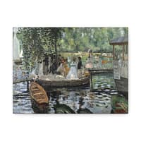 10242478525178427869_2048.jpeg La Grenouillère - Pierre-Auguste Renoir (1869) - Impressionist Canvas Print
