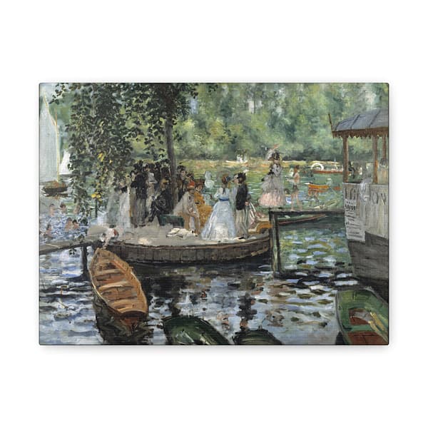 10242478525178427869_2048.jpeg La Grenouillère - Pierre-Auguste Renoir (1869) - Impressionist Canvas Print