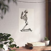 9375318928964478176_2048-1.jpeg Human Skeleton Kneeling in Prayer - William Cheselden (1733) - Vintage Art Poster Print