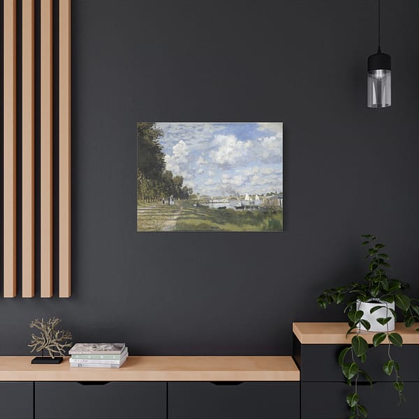 15994726662492634506_2048.jpeg The Basin at Argenteuil - Claude Monet (1872) - Impressionist Canvas Print